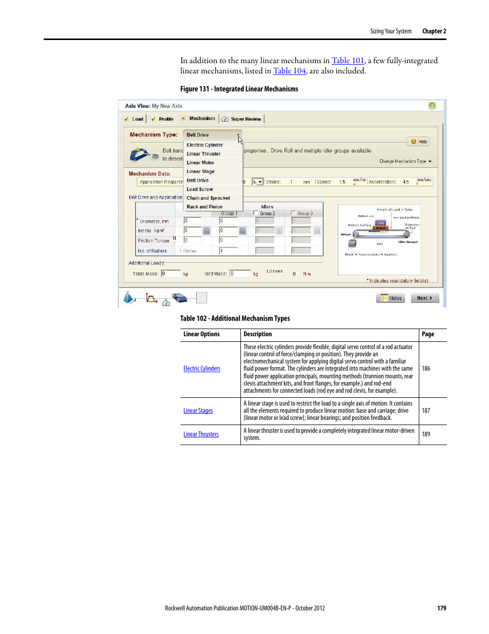 Rockwell Automation Motion Analyzer Software User Manual | Page 179 / 280