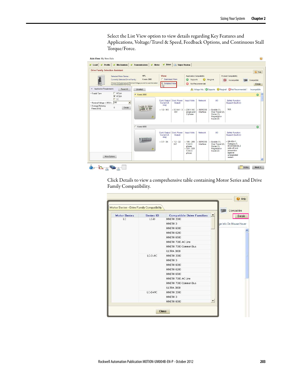 Rockwell Automation Motion Analyzer Software User Manual | Page 203 / 280