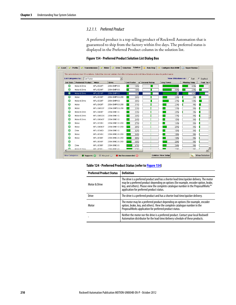 Preferred product, Dded preferred product sec | Rockwell Automation Motion Analyzer Software User Manual | Page 210 / 280