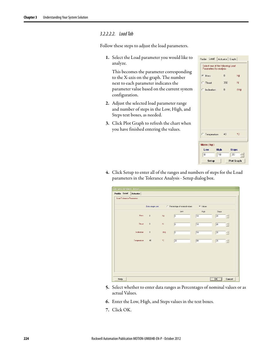 Load tab | Rockwell Automation Motion Analyzer Software User Manual | Page 224 / 280