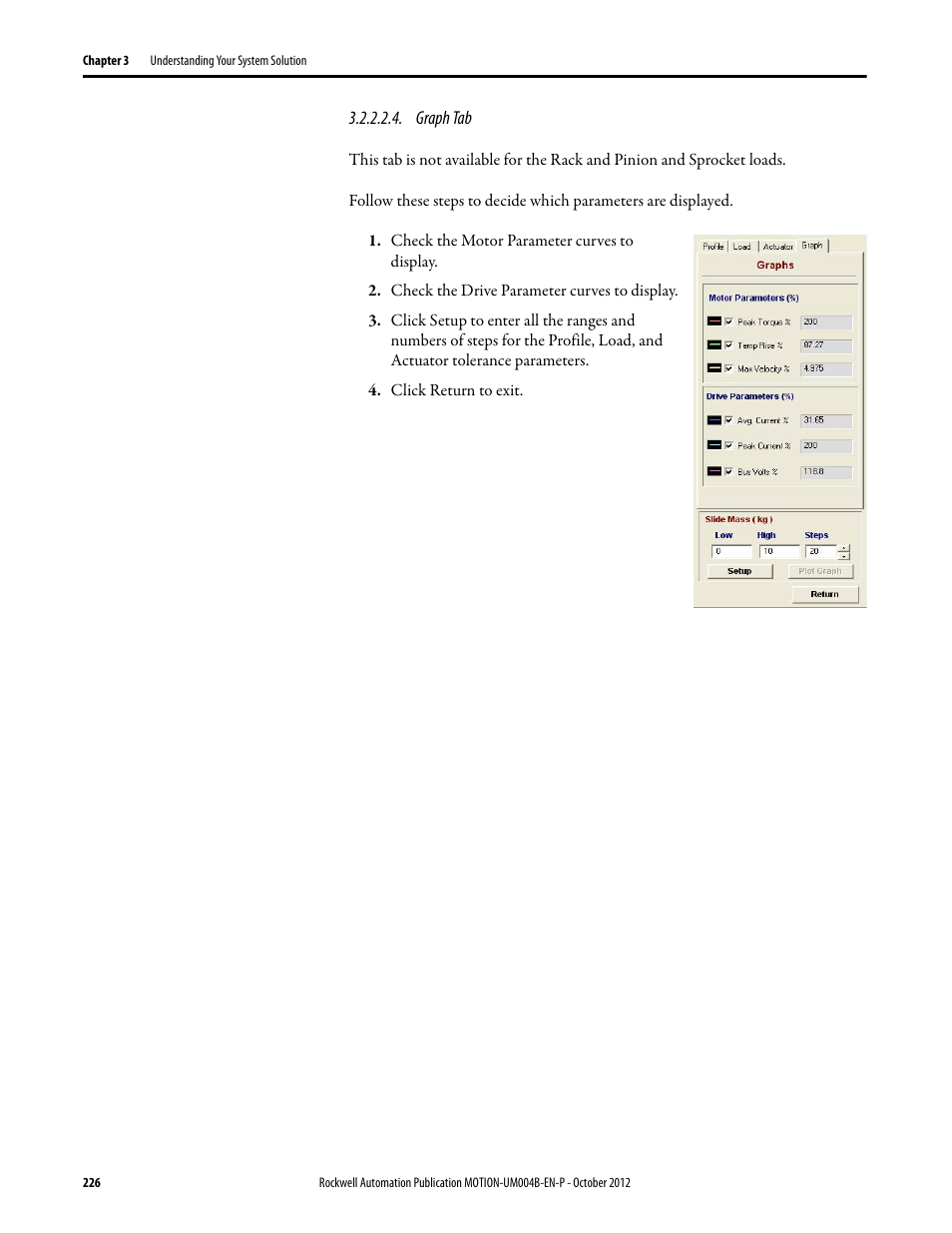 Graph tab | Rockwell Automation Motion Analyzer Software User Manual | Page 226 / 280