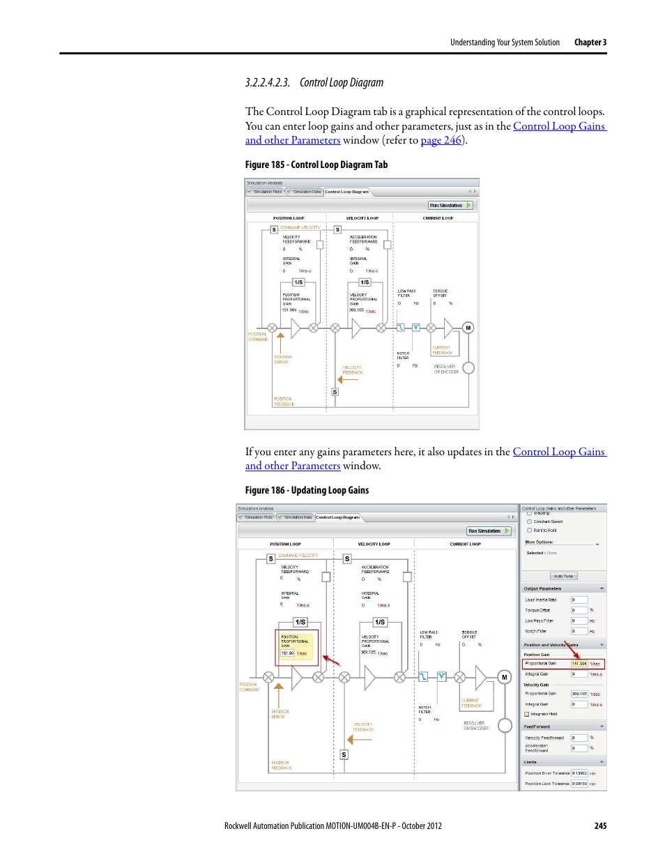 Control loop diagram | Rockwell Automation Motion Analyzer Software User Manual | Page 245 / 280