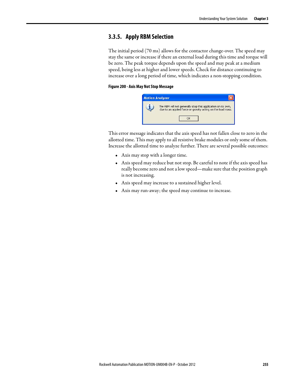 Apply rbm selection | Rockwell Automation Motion Analyzer Software User Manual | Page 255 / 280