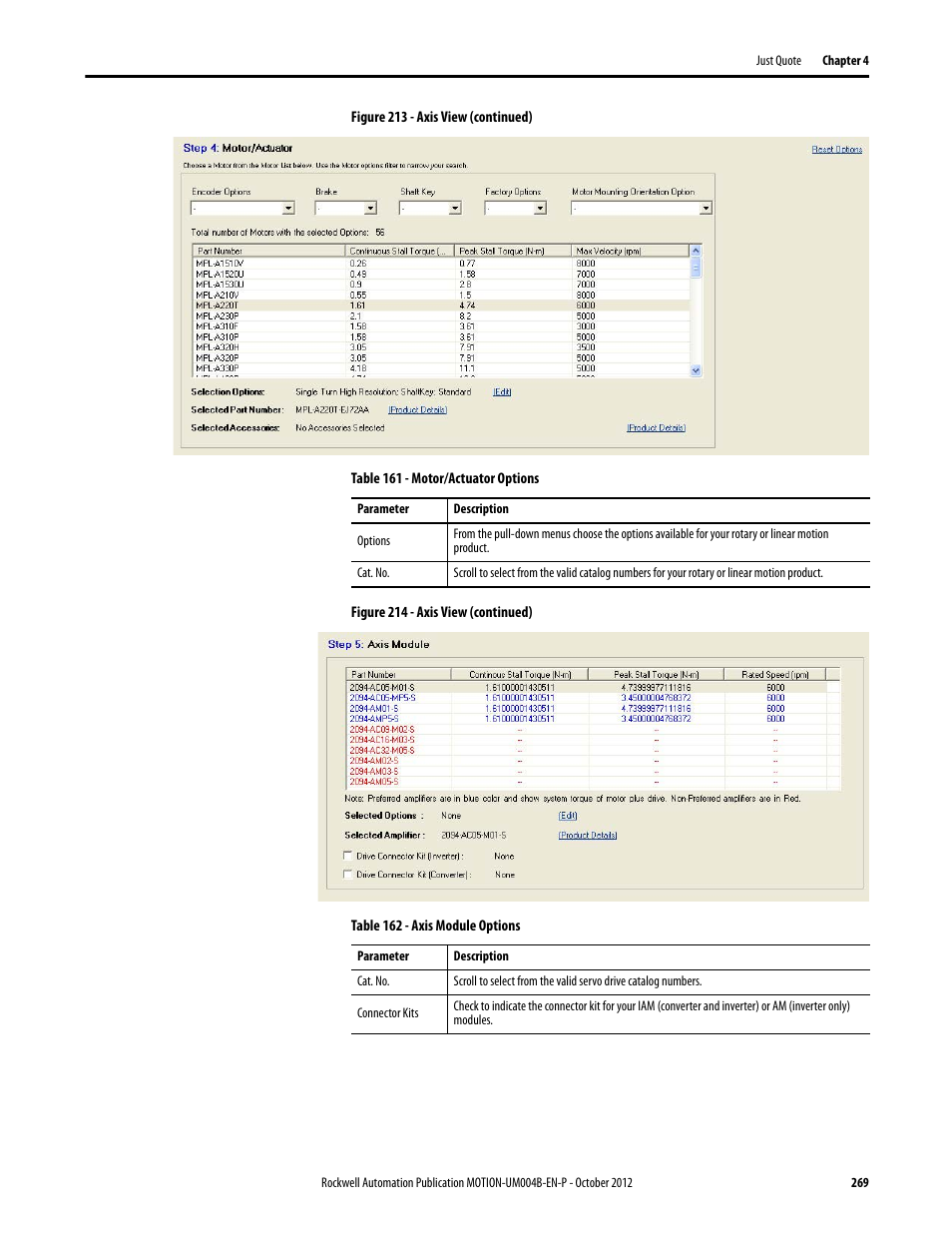 Rockwell Automation Motion Analyzer Software User Manual | Page 269 / 280
