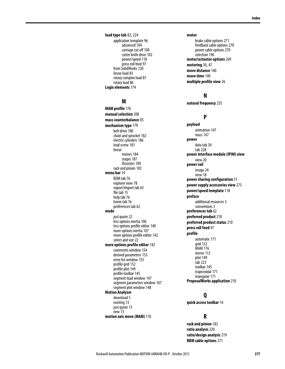 Rockwell Automation Motion Analyzer Software User Manual | Page 277 / 280