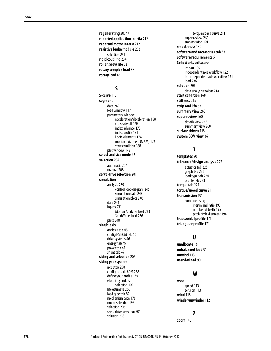 Rockwell Automation Motion Analyzer Software User Manual | Page 278 / 280