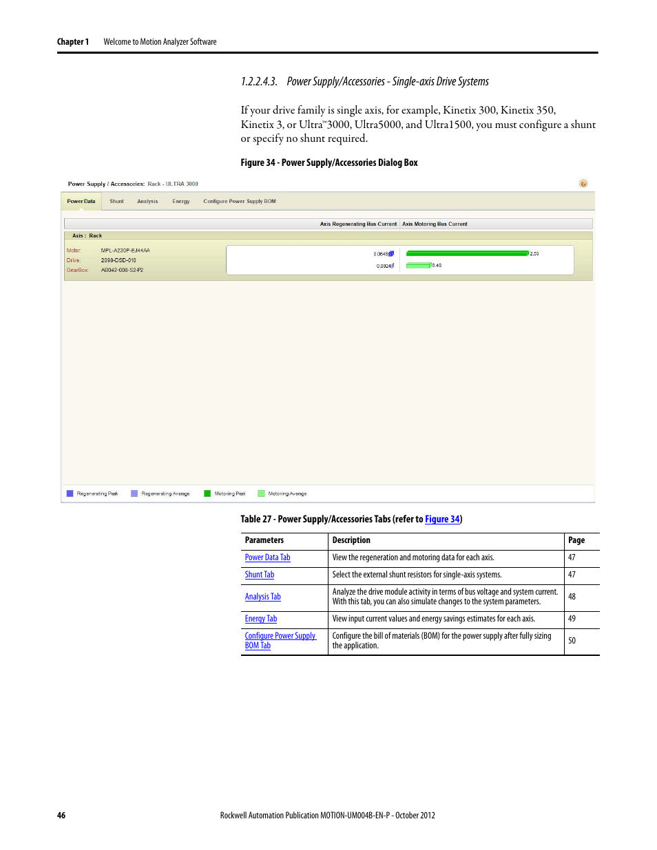 Rockwell Automation Motion Analyzer Software User Manual | Page 46 / 280