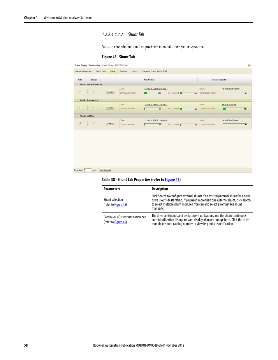 Rockwell Automation Motion Analyzer Software User Manual | Page 58 / 280