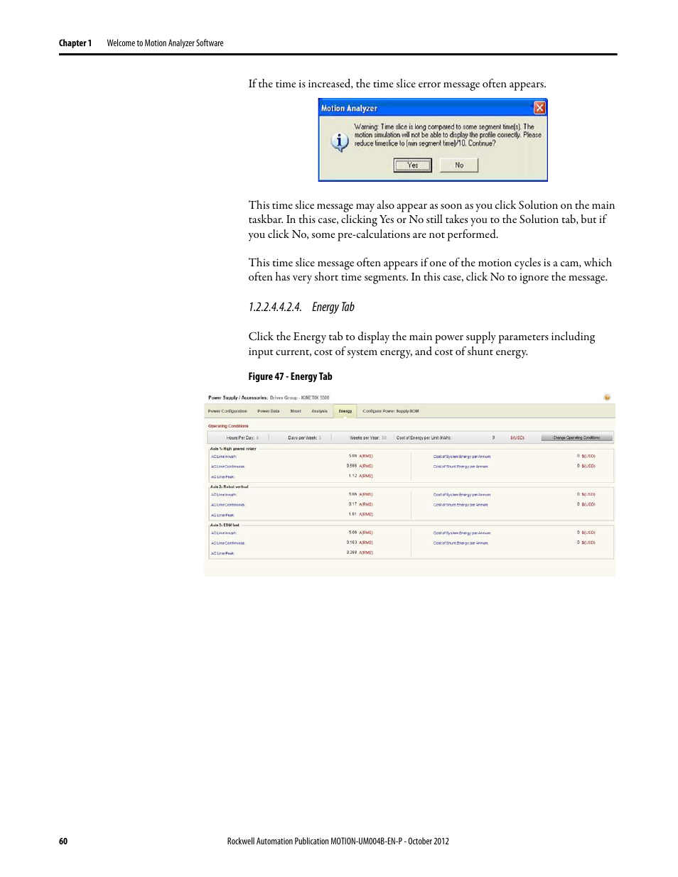 Rockwell Automation Motion Analyzer Software User Manual | Page 60 / 280