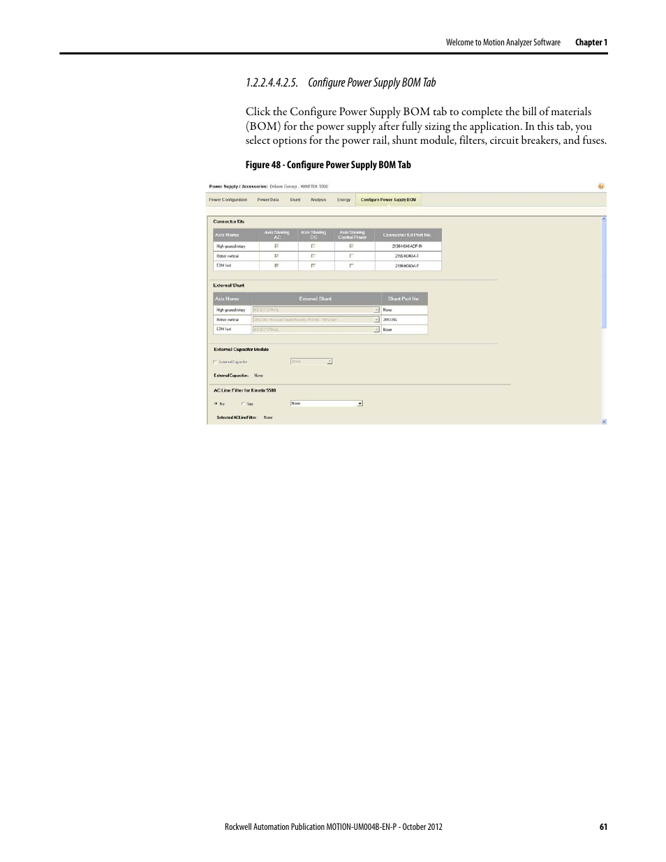 Rockwell Automation Motion Analyzer Software User Manual | Page 61 / 280