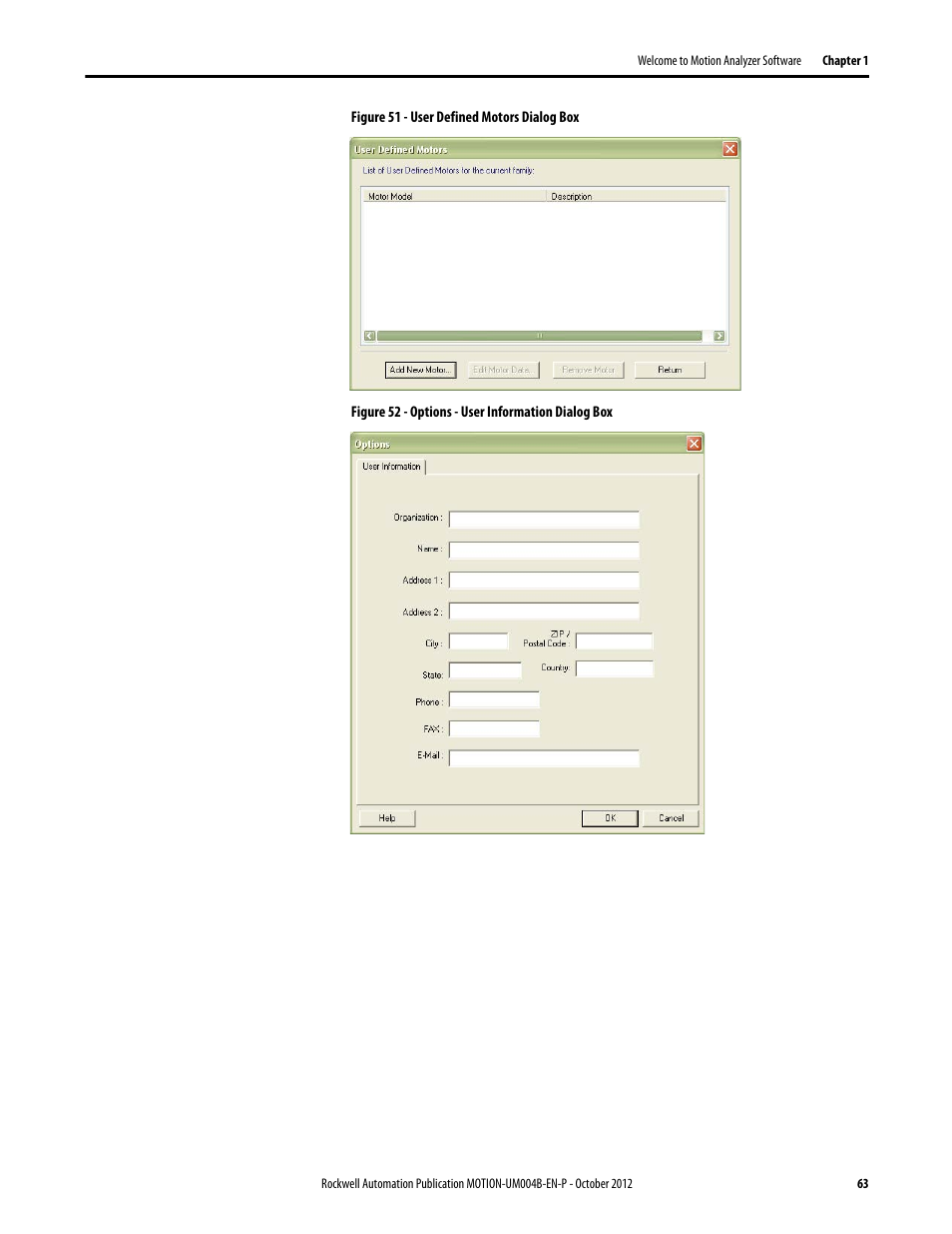 Rockwell Automation Motion Analyzer Software User Manual | Page 63 / 280