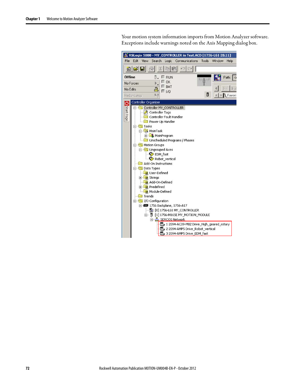 Rockwell Automation Motion Analyzer Software User Manual | Page 72 / 280