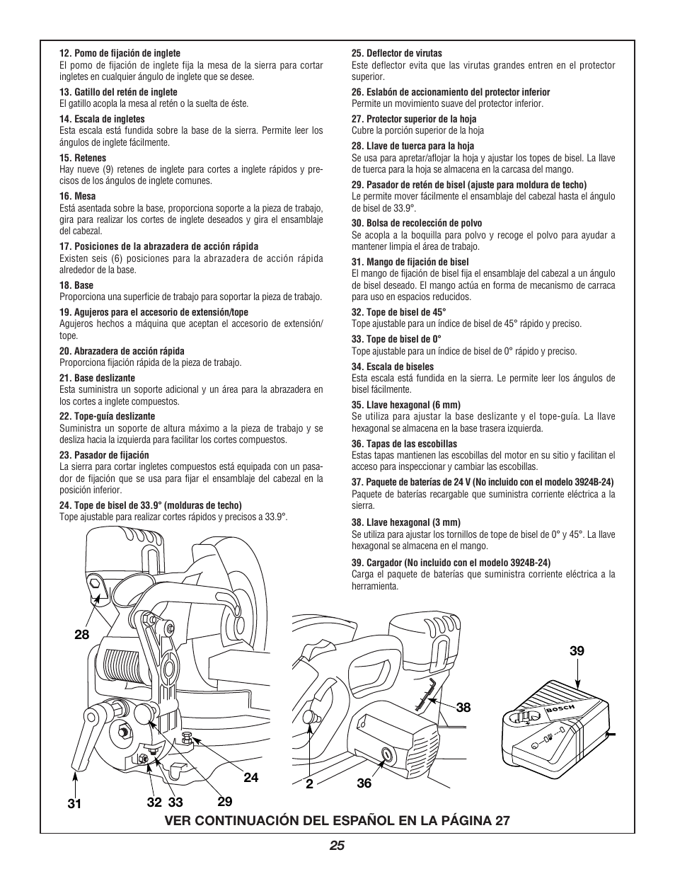 Bosch 3924B-24 User Manual | Page 25 / 88