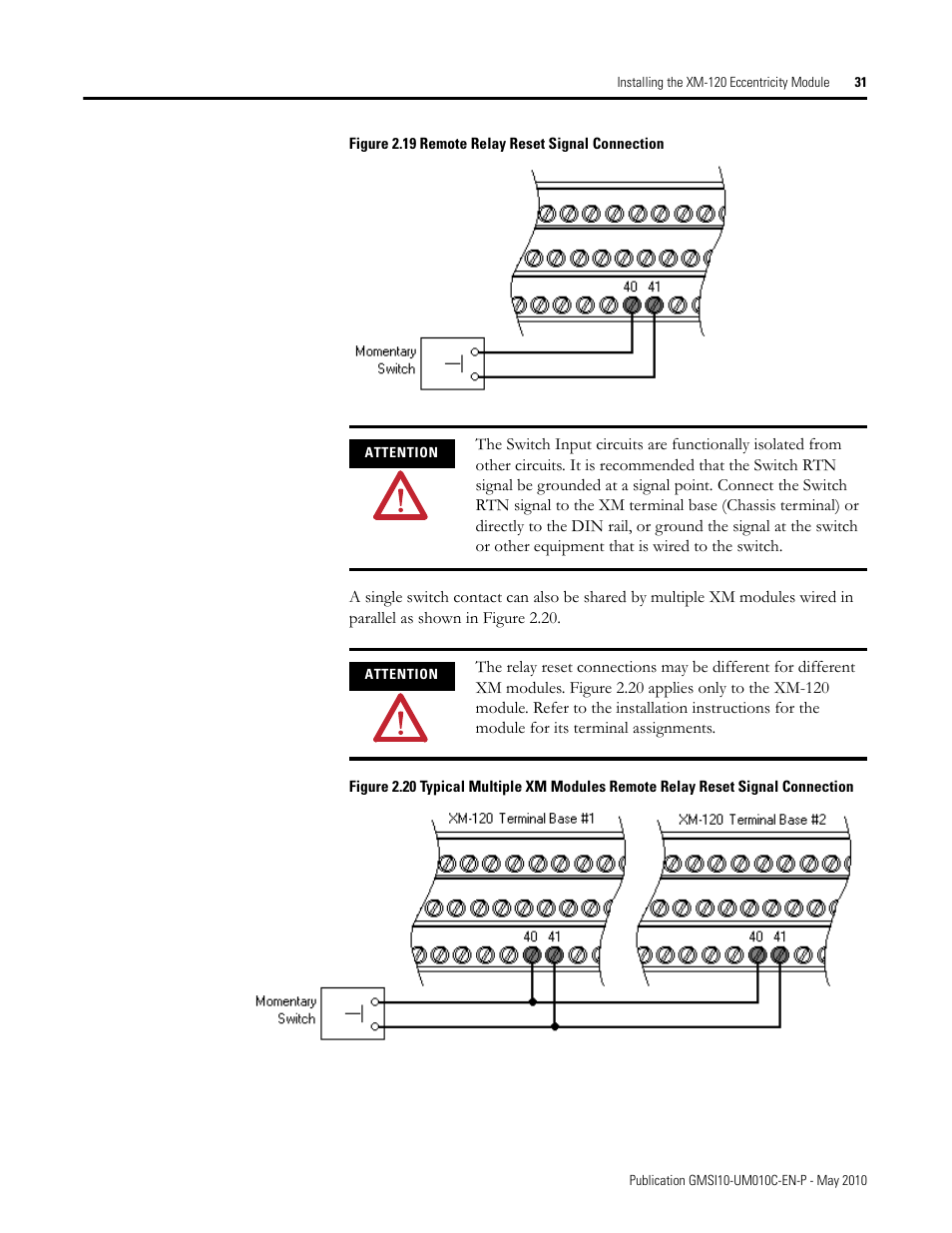 Rockwell Automation 1440-VST02-01RA XM-120 Eccentricity Module User Manual | Page 39 / 131