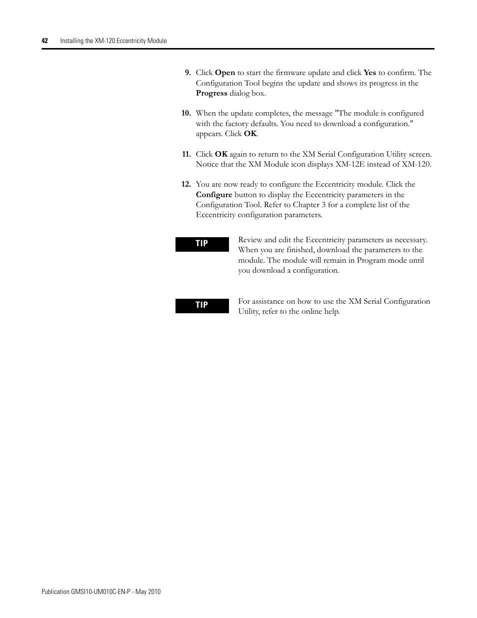 Rockwell Automation 1440-VST02-01RA XM-120 Eccentricity Module User Manual | Page 50 / 131