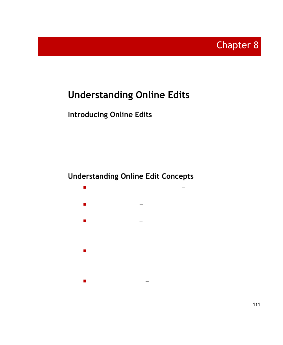 Understanding online edits, Introducing online edits, Understanding online edit concepts | Chapter 8 | Rockwell Automation FactoryTalk Transaction Manager User Guide User Manual | Page 111 / 186