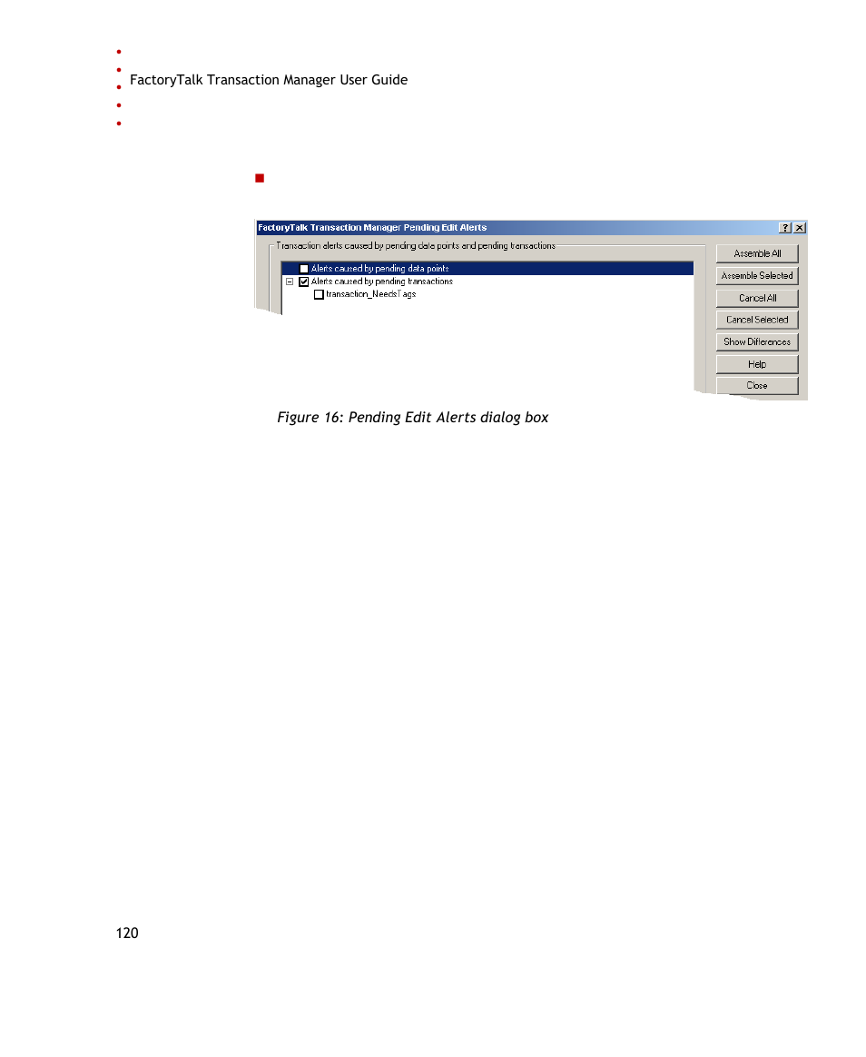 Rockwell Automation FactoryTalk Transaction Manager User Guide User Manual | Page 120 / 186