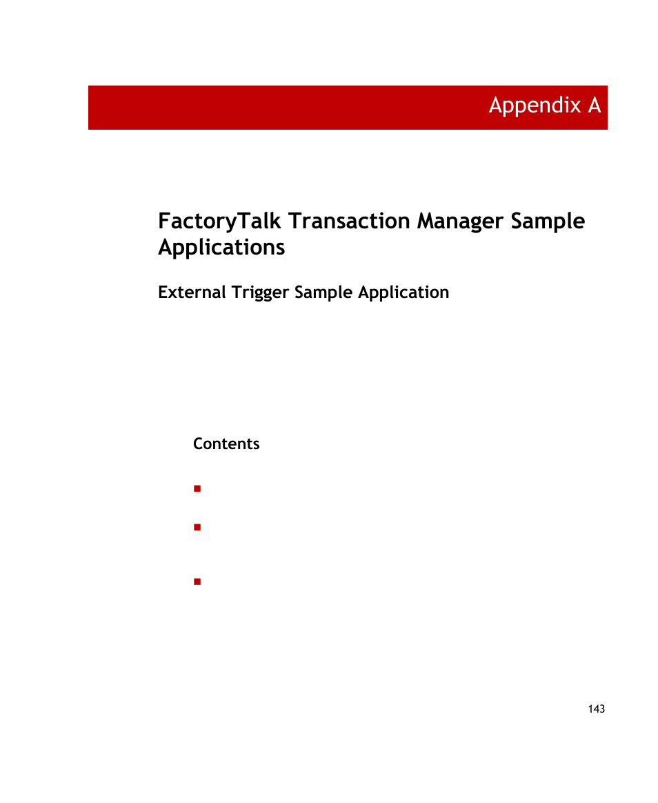 Rockwell Automation FactoryTalk Transaction Manager User Guide User Manual | Page 143 / 186