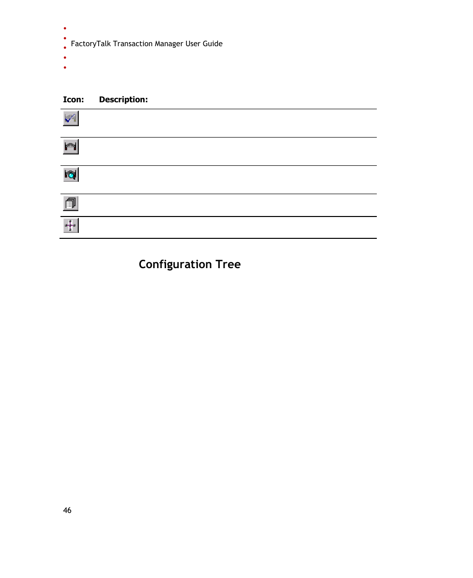 Configuration tree | Rockwell Automation FactoryTalk Transaction Manager User Guide User Manual | Page 46 / 186