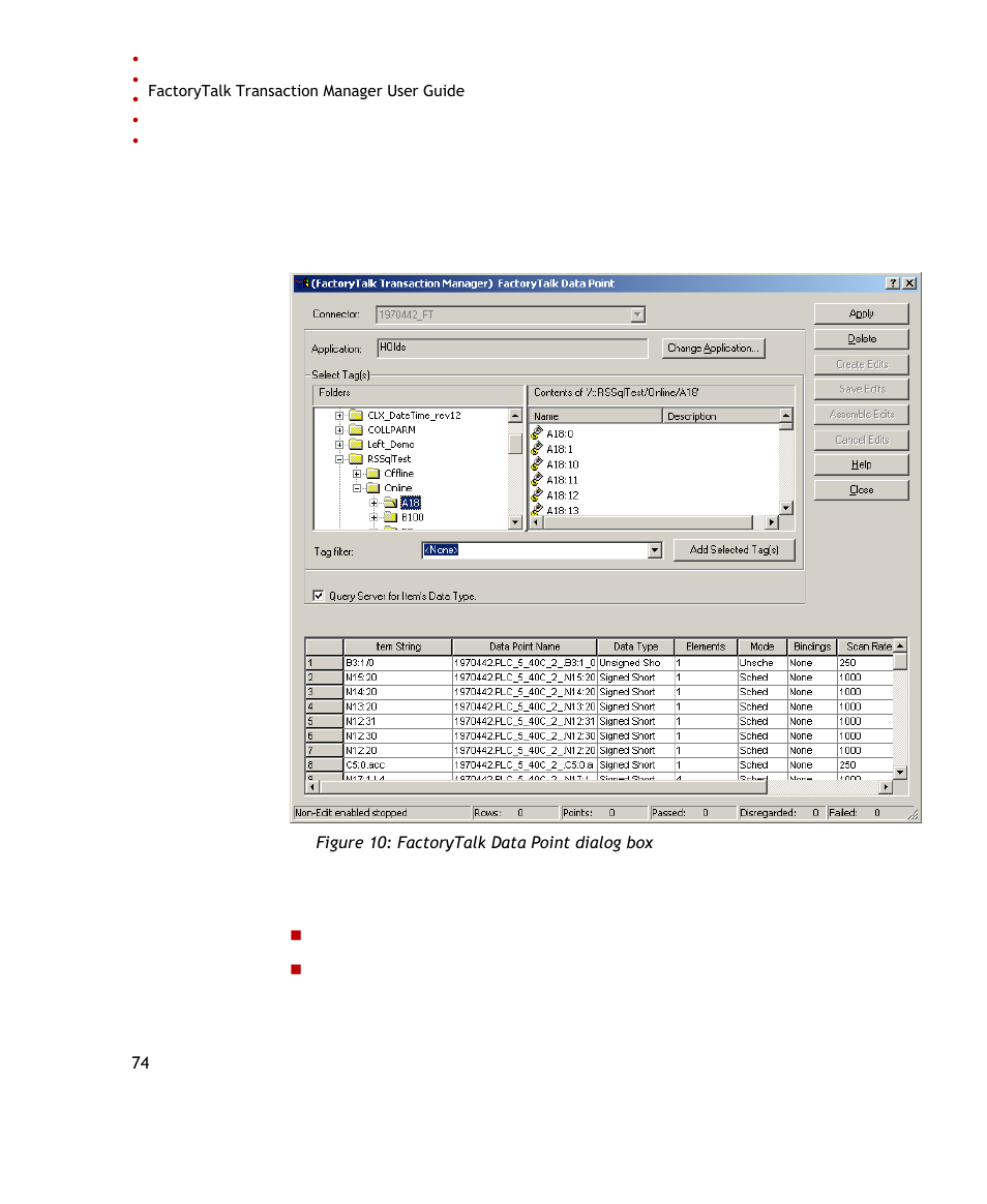 Rockwell Automation FactoryTalk Transaction Manager User Guide User Manual | Page 74 / 186