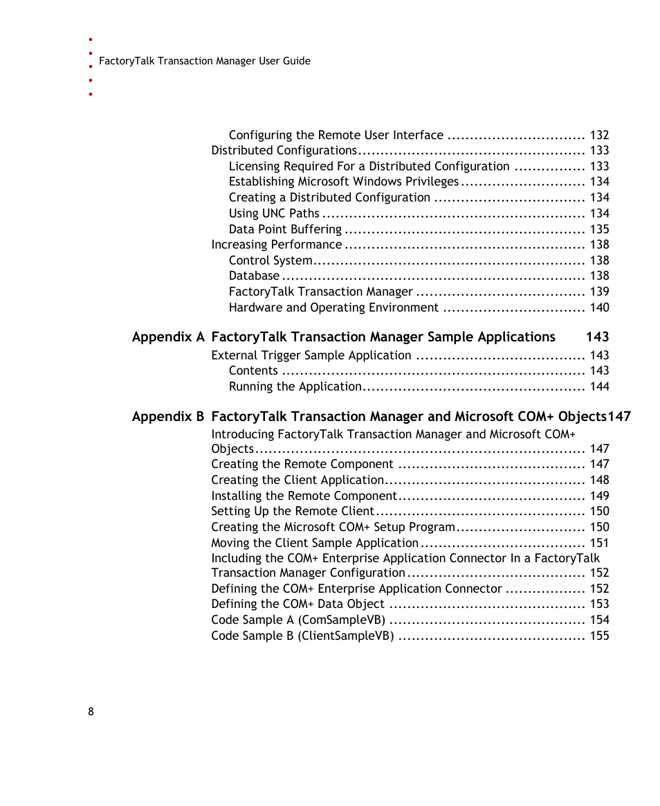 Rockwell Automation FactoryTalk Transaction Manager User Guide User Manual | Page 8 / 186