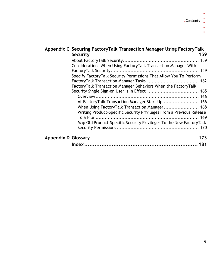 Rockwell Automation FactoryTalk Transaction Manager User Guide User Manual | Page 9 / 186