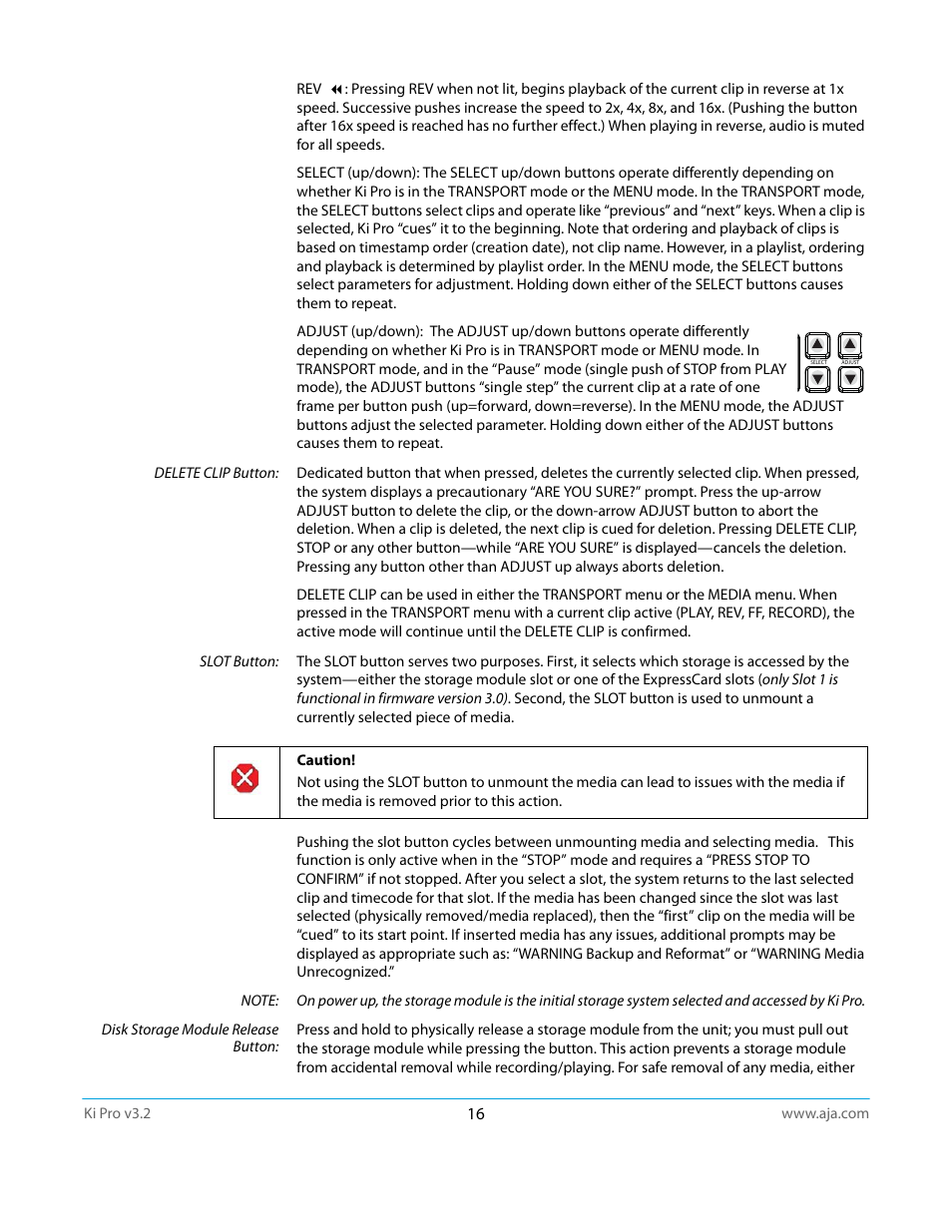 AJA Ki Pro User Manual | Page 16 / 110