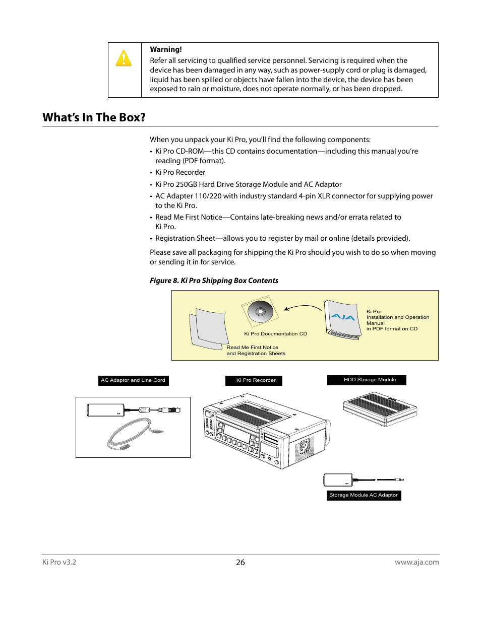 What’s in the box | AJA Ki Pro User Manual | Page 26 / 110