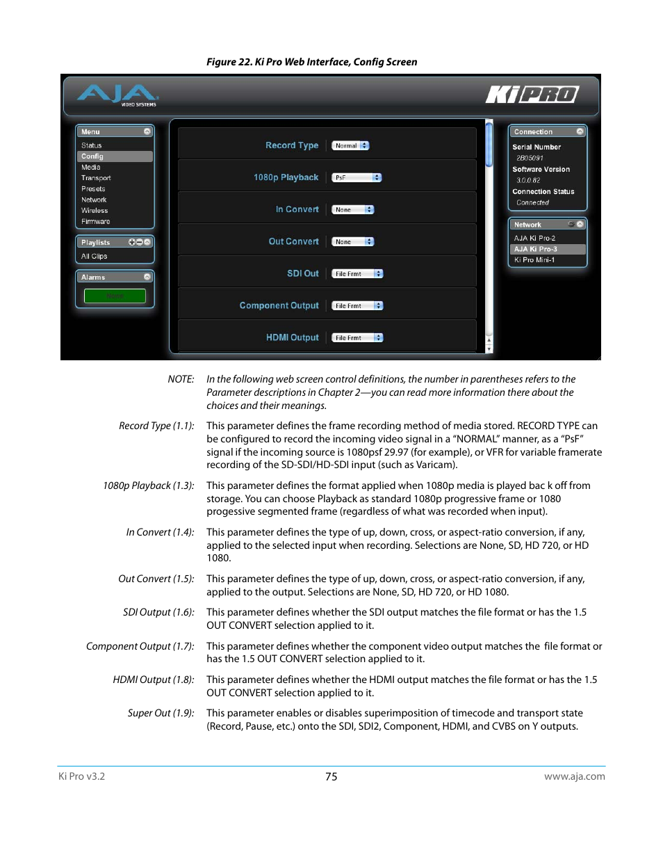 AJA Ki Pro User Manual | Page 75 / 110
