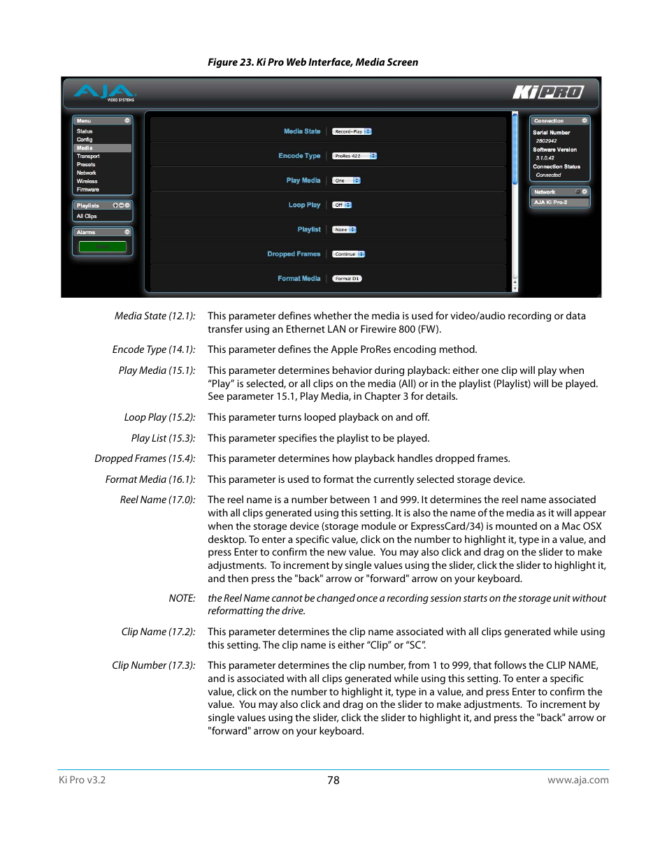 AJA Ki Pro User Manual | Page 78 / 110