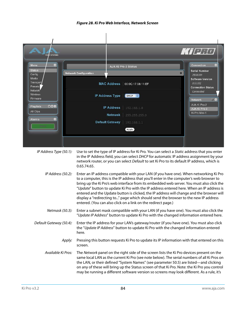 AJA Ki Pro User Manual | Page 84 / 110