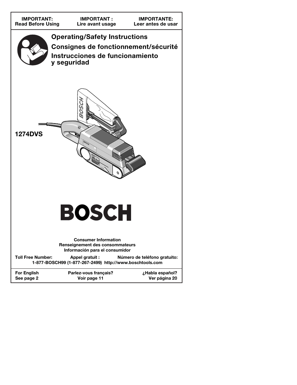 Bosch 1274DVS User Manual | 32 pages