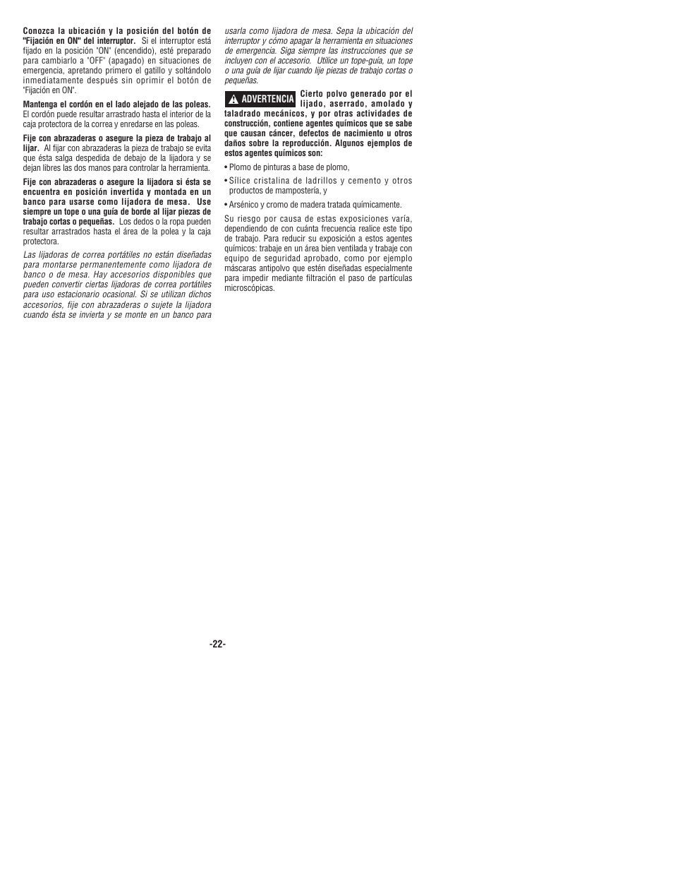 Bosch 1274DVS User Manual | Page 22 / 32