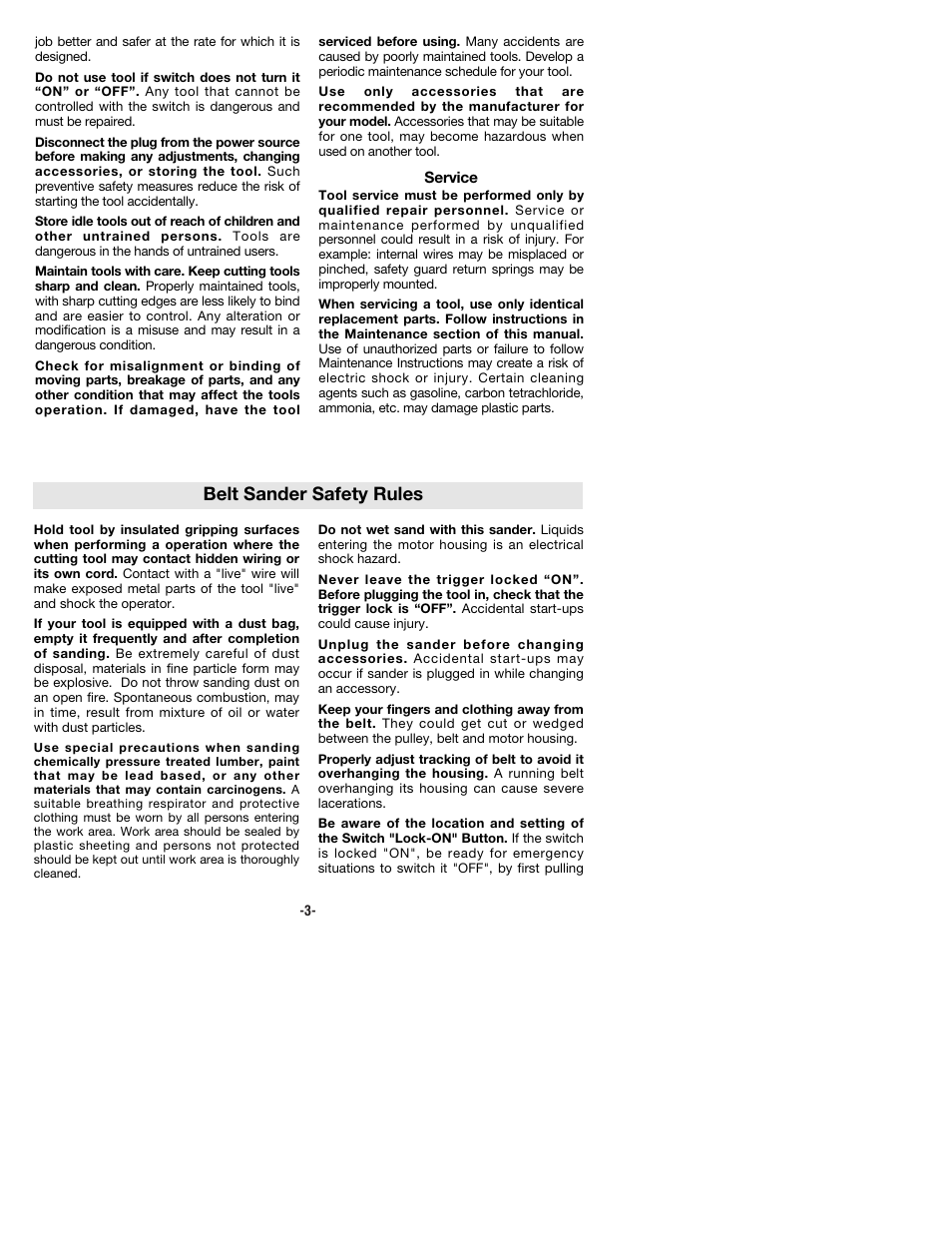 Belt sander safety rules | Bosch 1274DVS User Manual | Page 3 / 32