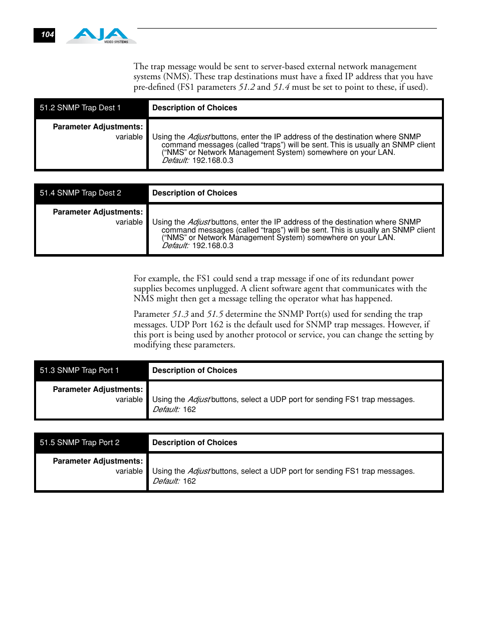 AJA FS1 Version 2.2.0.47 User Manual | Page 114 / 138