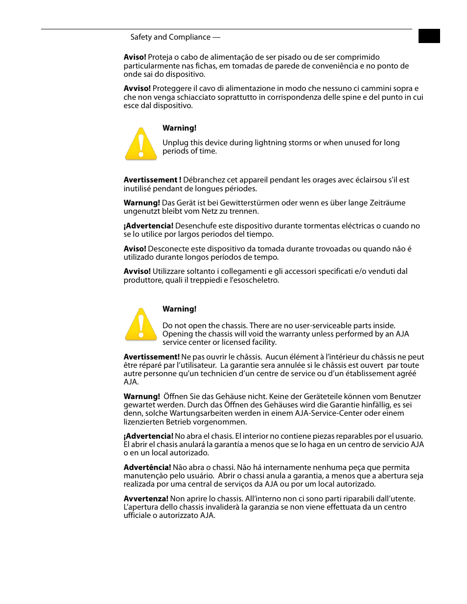 AJA FS1 Version 2.2.2.1 User Manual | Page 129 / 140
