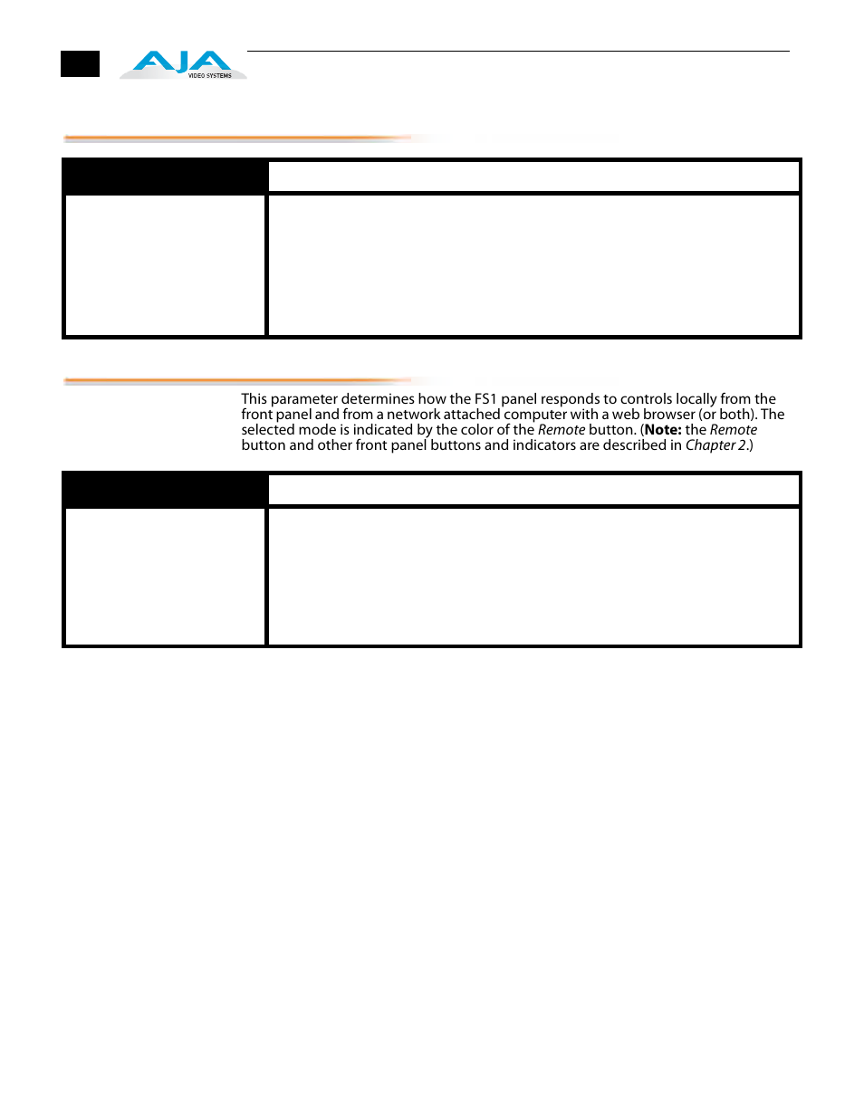 1 upconvert line 21, 1 remote control, 1 upconvert line 21 35.1 remote control | AJA FS1 Version 2.2.2.1 User Manual | Page 70 / 140