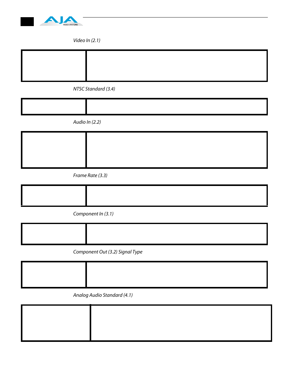 AJA FS1 Version 2.2.2.1 User Manual | Page 90 / 140