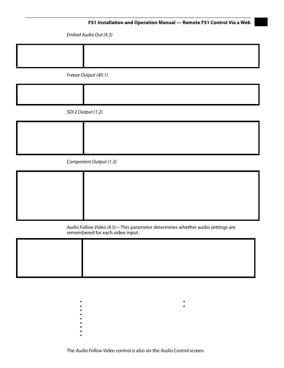 AJA FS1 Version 2.2.2.1 User Manual | Page 91 / 140