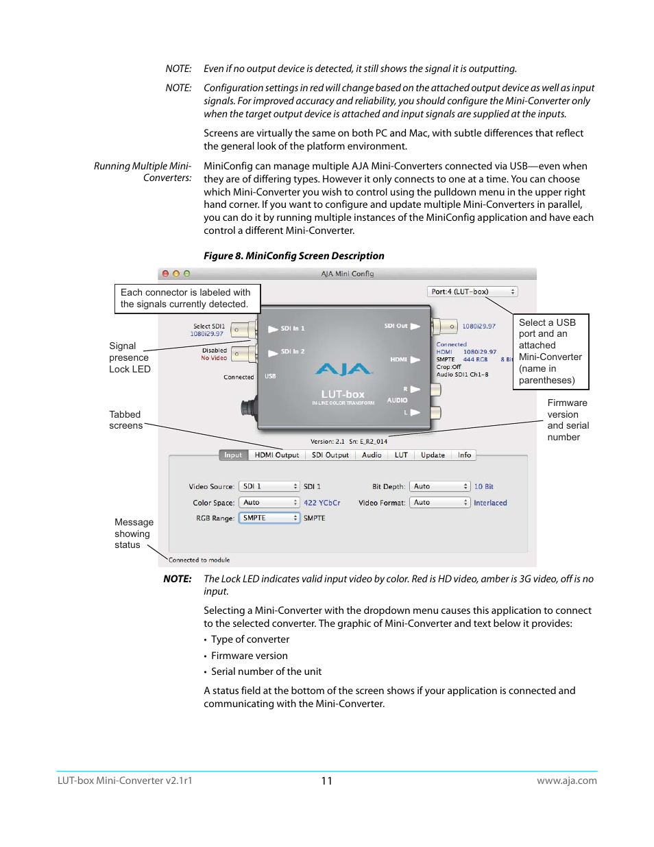 AJA LUT-box User Manual | Page 11 / 34