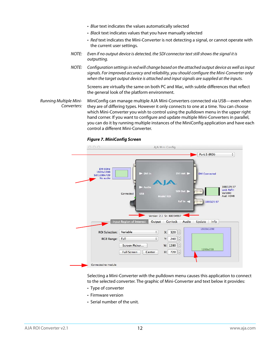 AJA ROI User Manual | Page 12 / 36