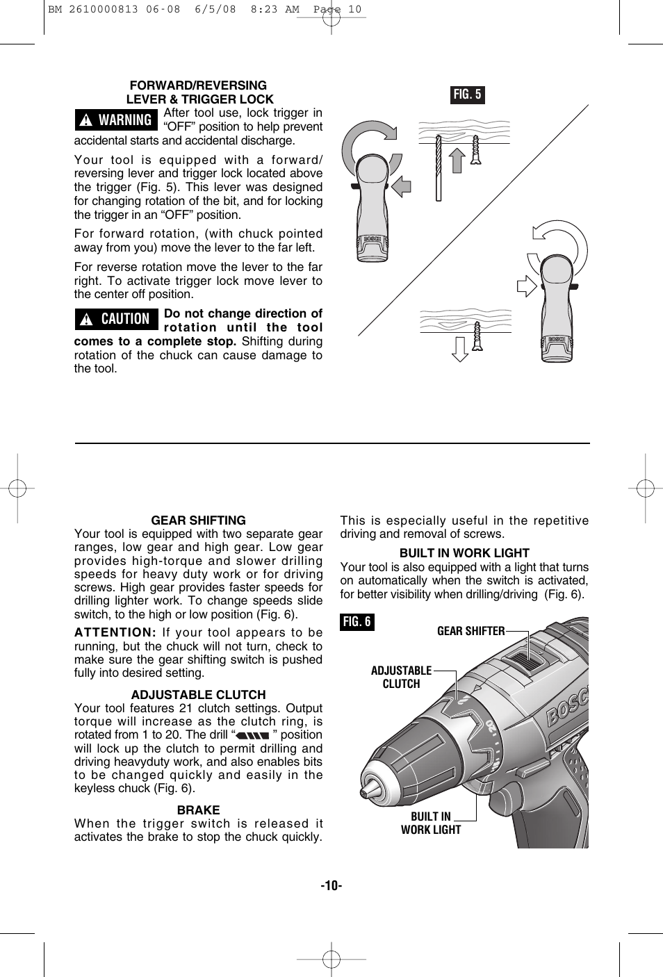 Bosch PS30 User Manual | Page 10 / 44