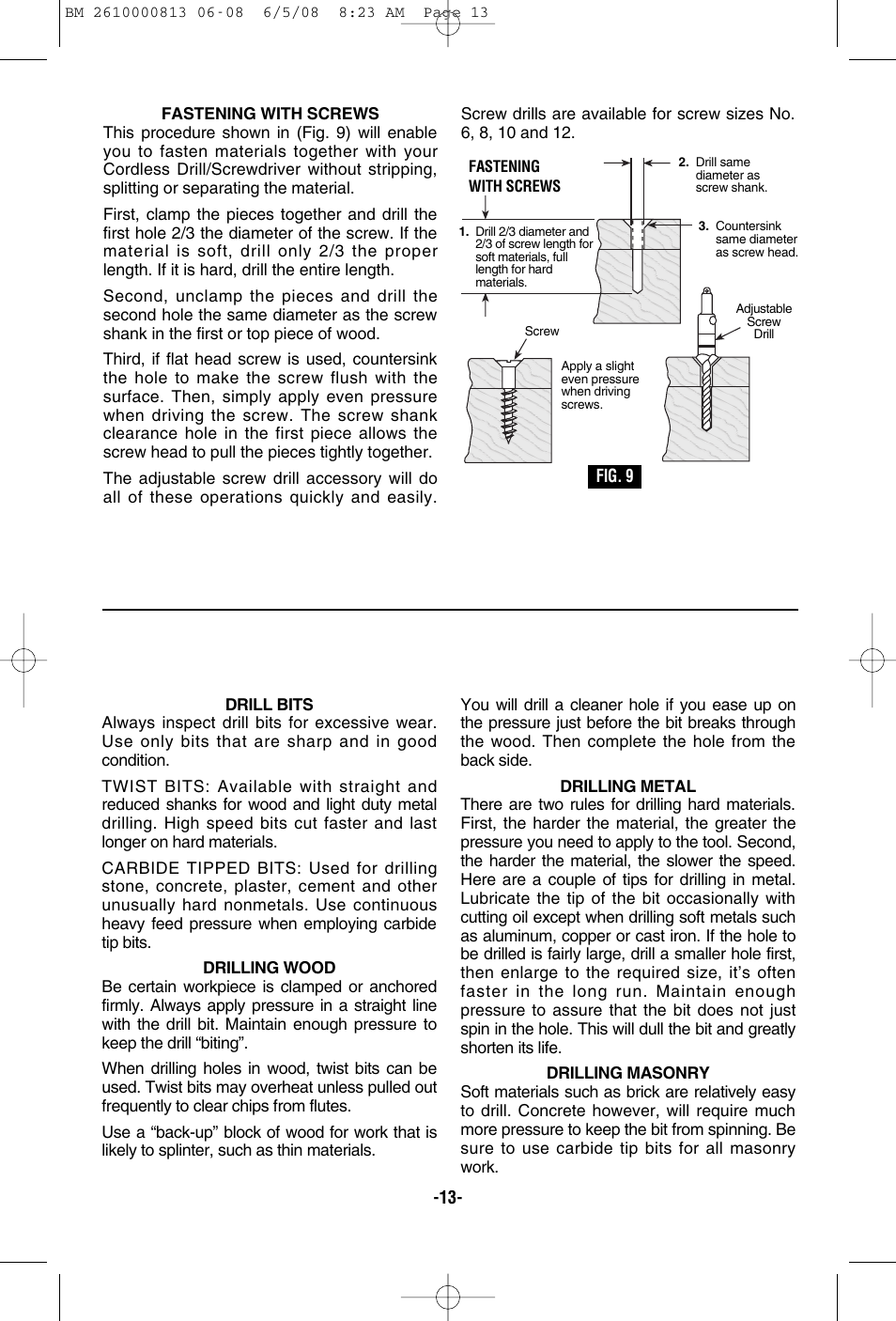 Bosch PS30 User Manual | Page 13 / 44