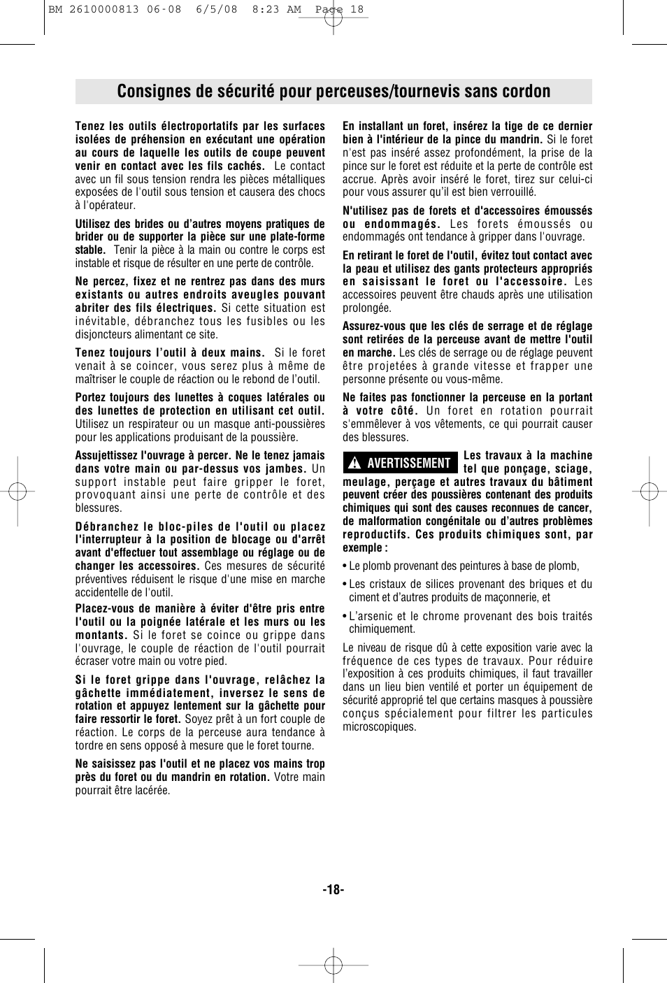Bosch PS30 User Manual | Page 18 / 44