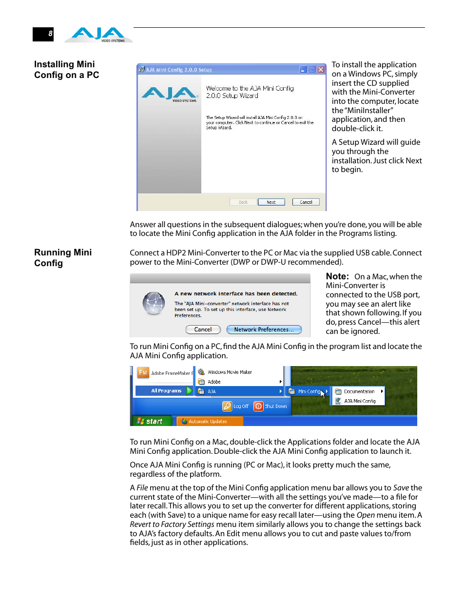 AJA HDP2 User Manual | Page 8 / 20