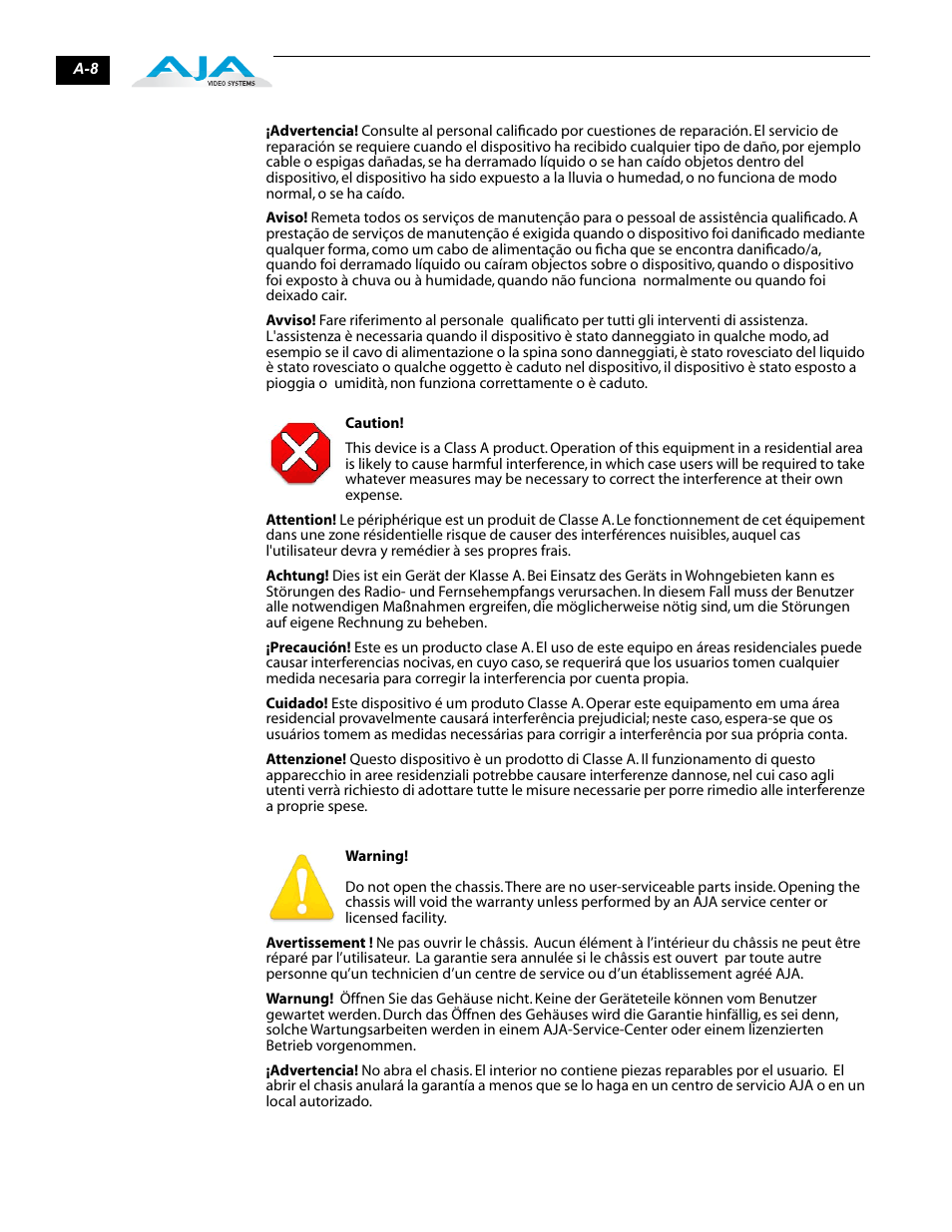 AJA FiDO User Manual | Page 16 / 18