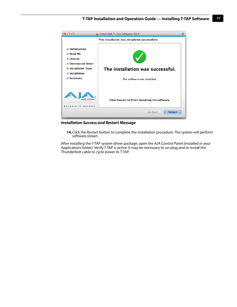 AJA T-TAP User Manual | Page 17 / 43