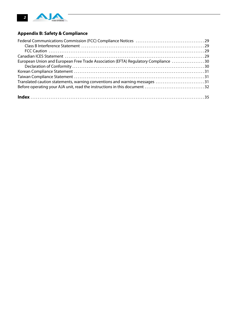 AJA T-TAP User Manual | Page 6 / 43