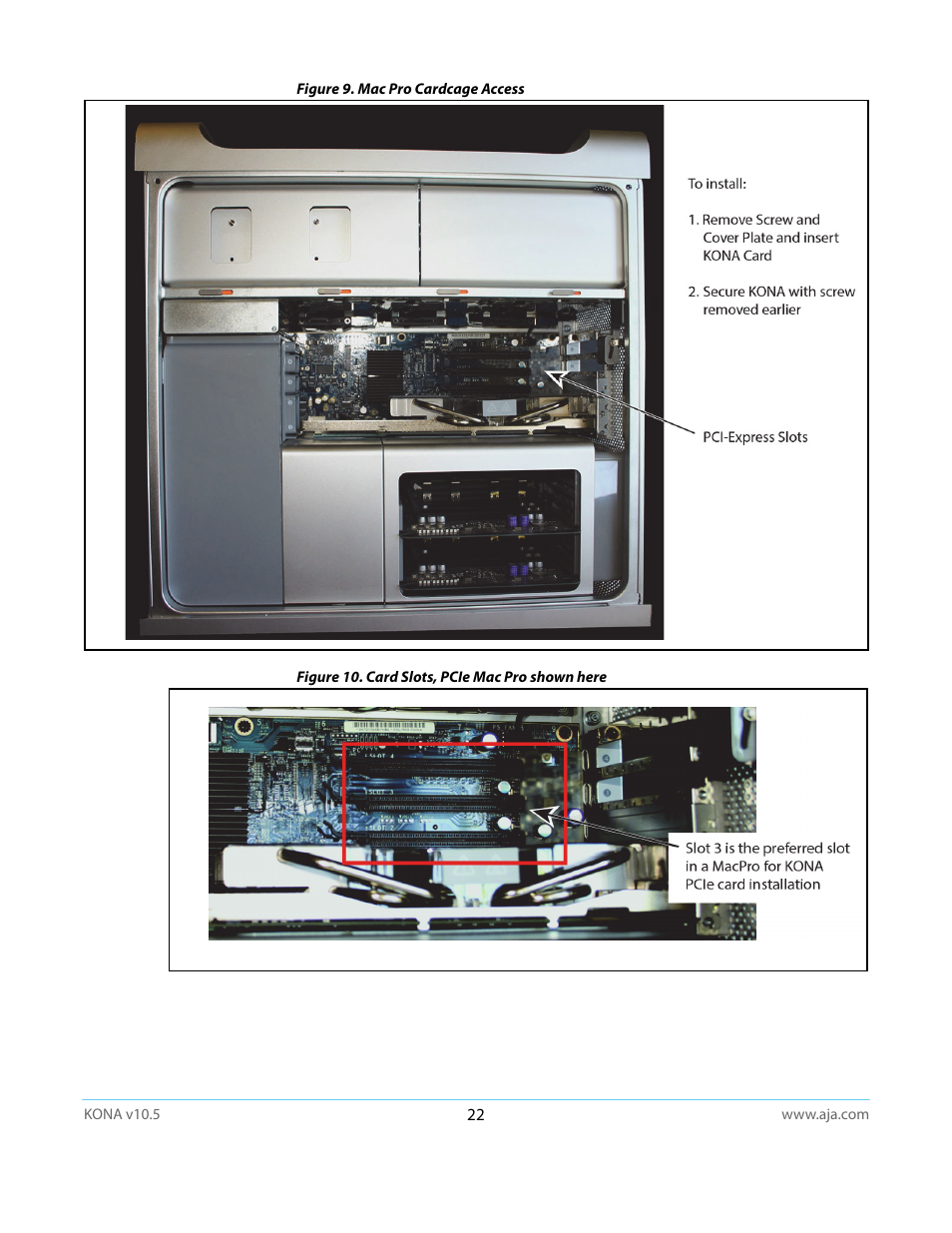 AJA KONA LHi User Manual | Page 22 / 97