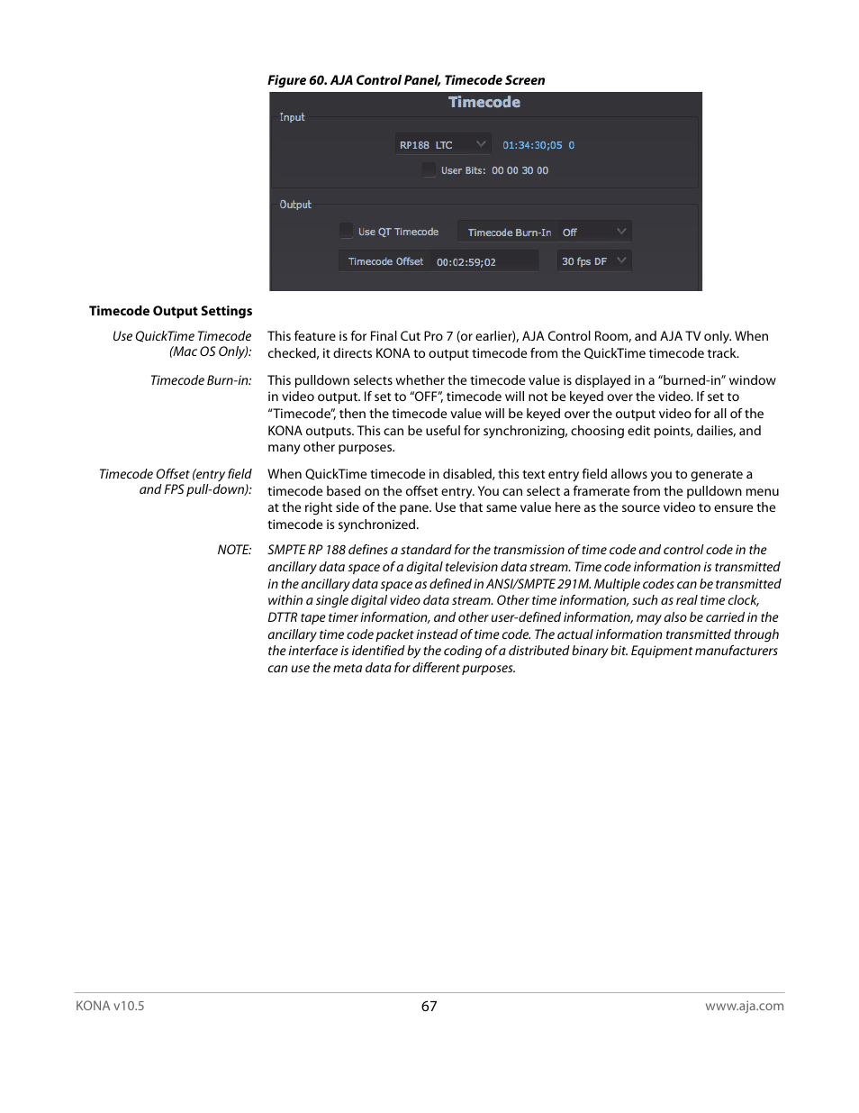 AJA KONA LHi User Manual | Page 67 / 97